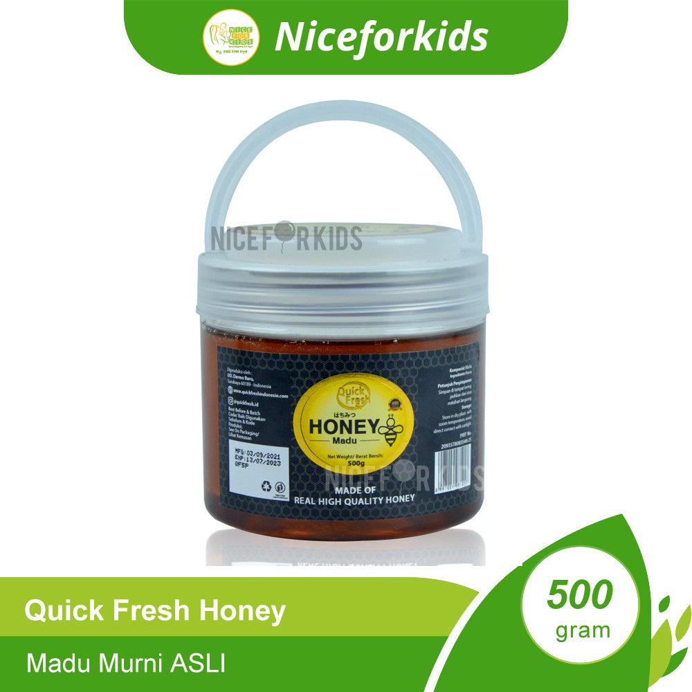 Quick Fresh Honey Plactik Bucket 500gr / 1000gr / Madu Murni ASLI