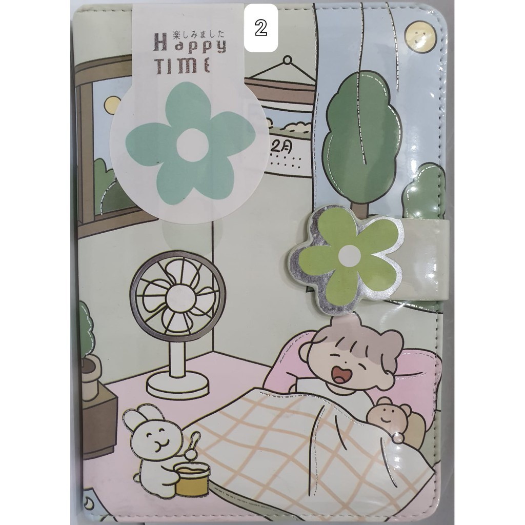 Buku Notebook Lucu Diary Agenda Import Happy Time SL 8110