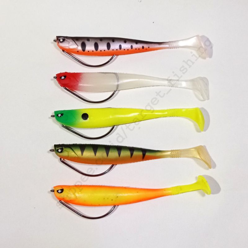 Soft Lure Silencer Paddle Pop 10cm Umpan Casting Toman Pakai Wormhook