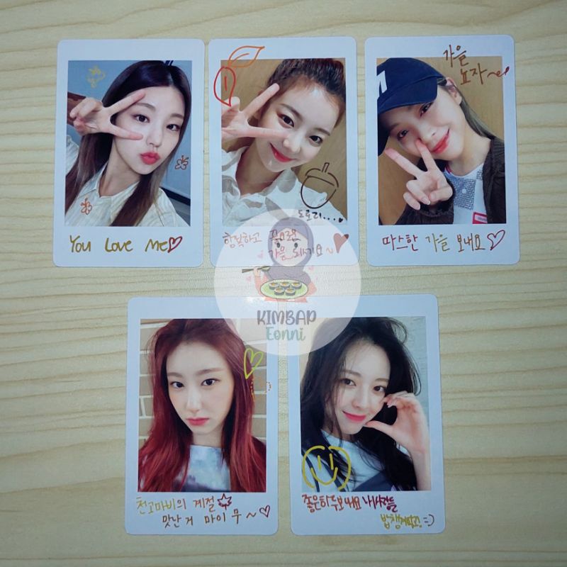 ITZY NBD SEPTEMBER NO BAD DAYS OFFICIAL PHOTOCARD POLAROID