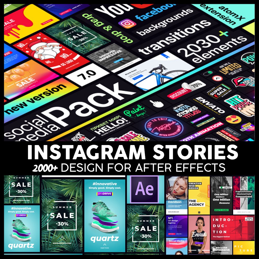 

NS 2000+ Professional Instagram Stories Design Template | After Effects
