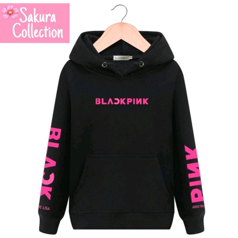 Jaket Hoodie BLACKPINK KPOP GIRL BAND KOREA Zipper/ Non Zipper Pria Wanita Anak Dewasa