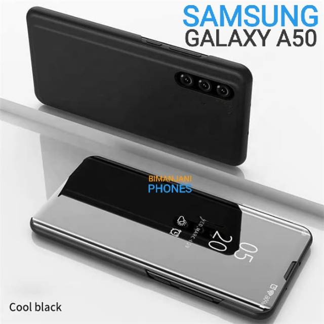 Flip Cover Mirror Samsung A50 - Samsung A50S - Samsung A30S - Samsung A70 Clear View Smart Standing