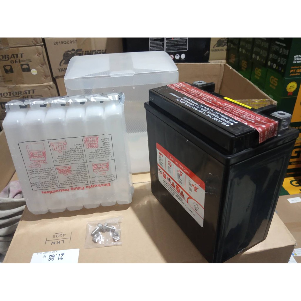 Aki Moge Harley Davidson TOYO YTX16-BS MF AKI KERING 12V 16Ah