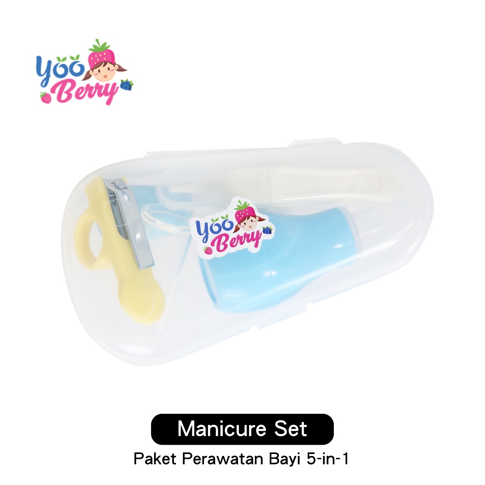 YooBerry 5-in-1 Manicure Set Gunting Kuku Bayi Paket Perawatan Bayi Berry Mart