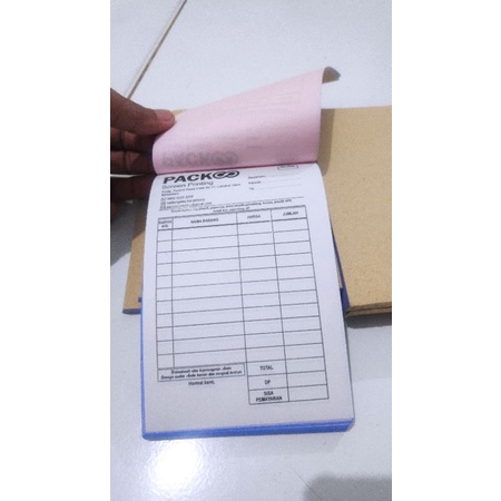 

cetak nota costume 1 ply / nota 2 ply