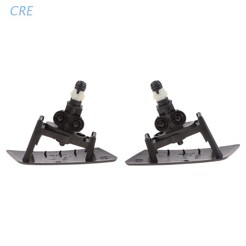 Cre 2Pcs Nozzle Spray Pencuci Lampu Depan Kiri Kanan Mobil Untuk Citroen C4