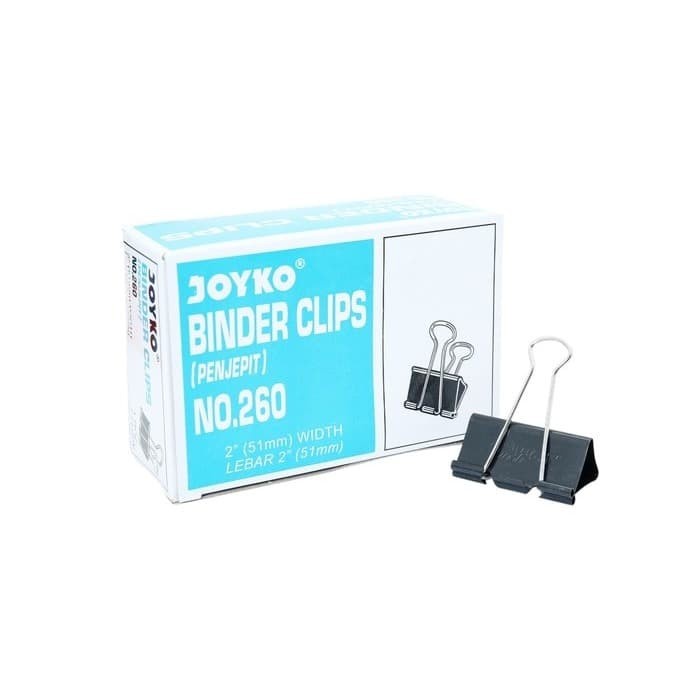 

Mantap Binder Clip Klip Kertas Penjepit Kertas Joyko No. 260 Murah