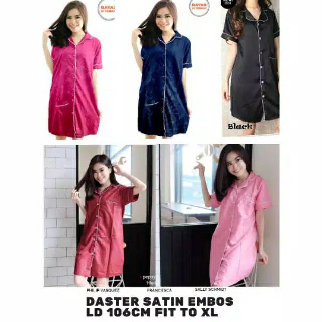 Daster dewasa satin baju tidur wanita sleep wear