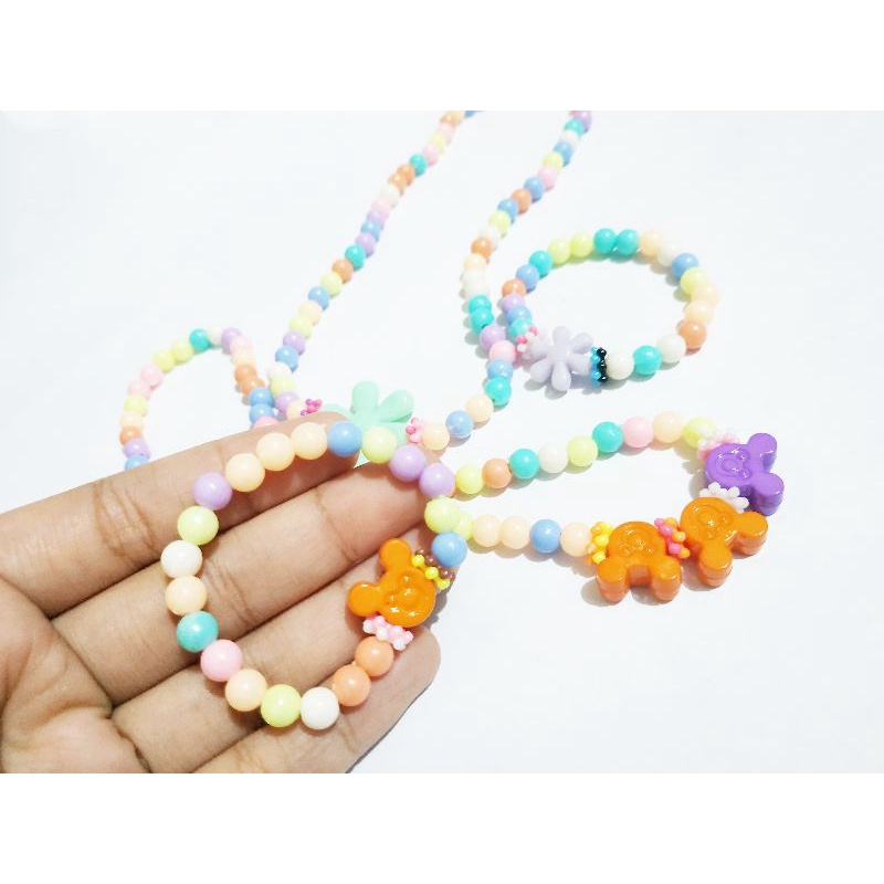 CPD02 Kalung Gelang Plastik Marble