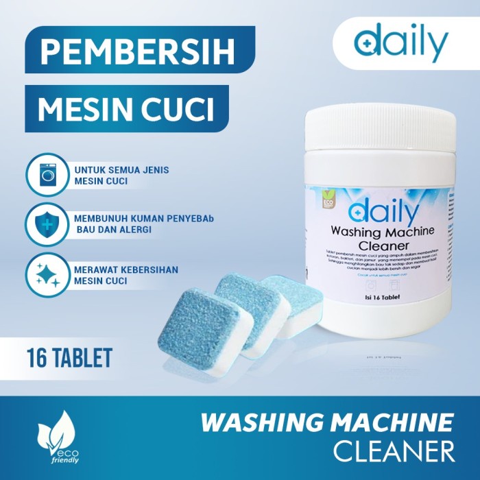 PEMBERSIH MESIN CUCI AMPUH DAILY WASHING MACHINE CLEANER PREMIUM  - TOP FRONT LOAD