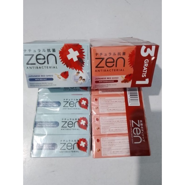 Zen sabun batang 80gr(4x80gr)