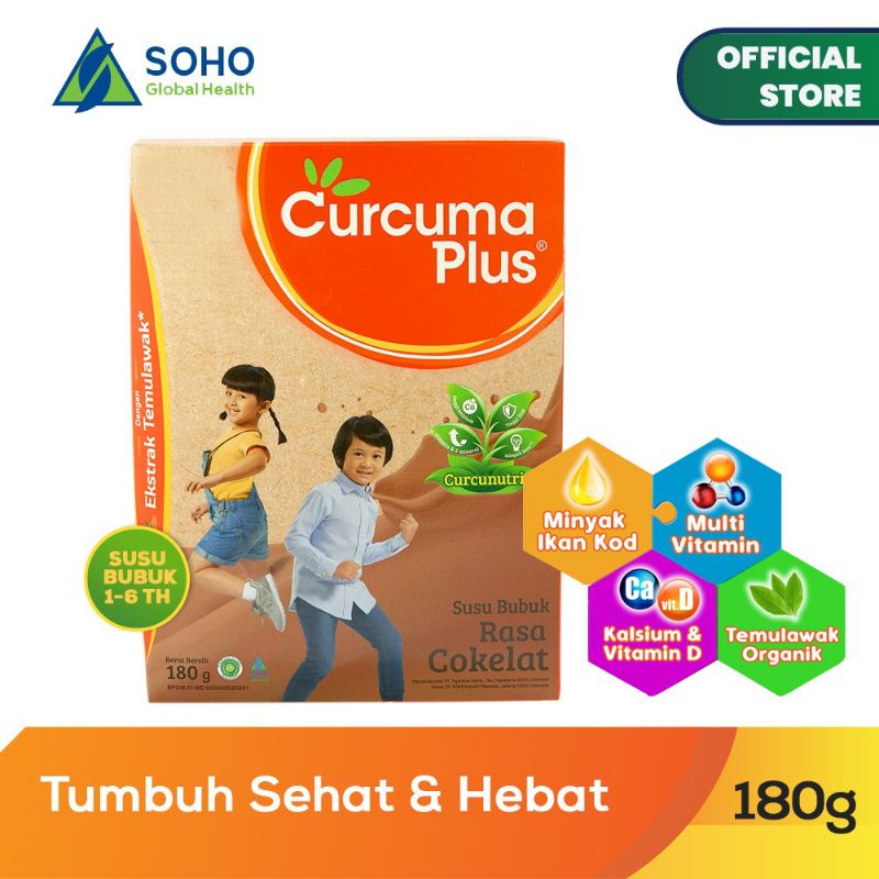 

curcuma plus susu bubuk anak (1-6th) cokelat 180gr