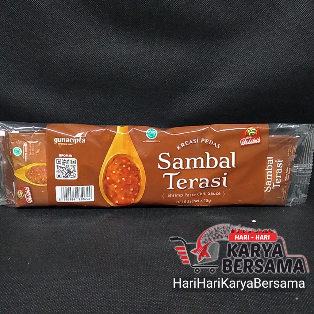 

DUA BELIBIS SAMBAL TERASI ISI 10'S X 15GR-PER PACK