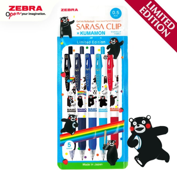 

ZEBRA SARASA KUMAMON SPORT 05 SET 5 ( ISI 5 PULPEN ) promo