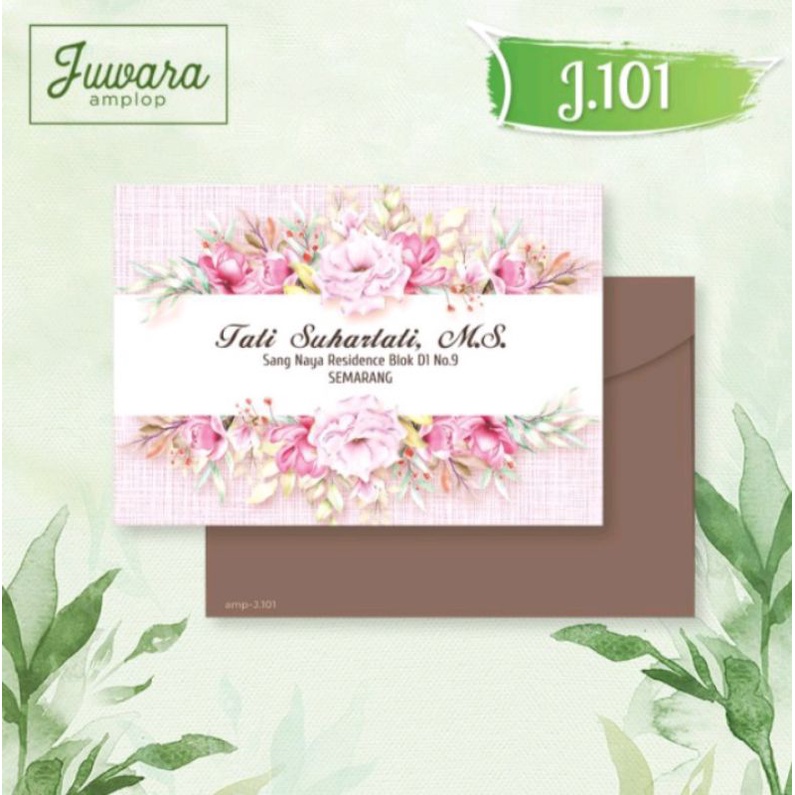 

(READY) FREE perekat + nama / amplop kondangan J-101