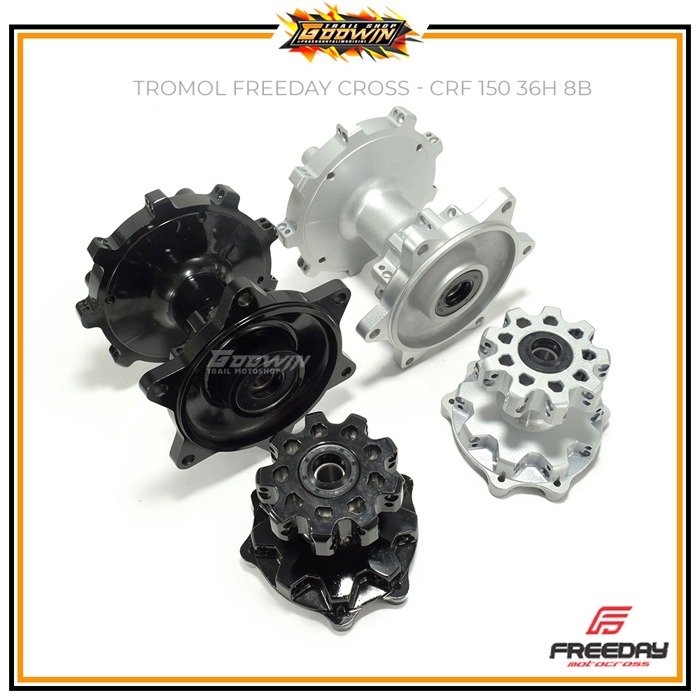 Tromol Set Depan Belakang Cross AND 2 Tone / FREEDAY FDAY CRF 150 L Hole 36 bukan SCARLET EXPEDITION WILLWOOD