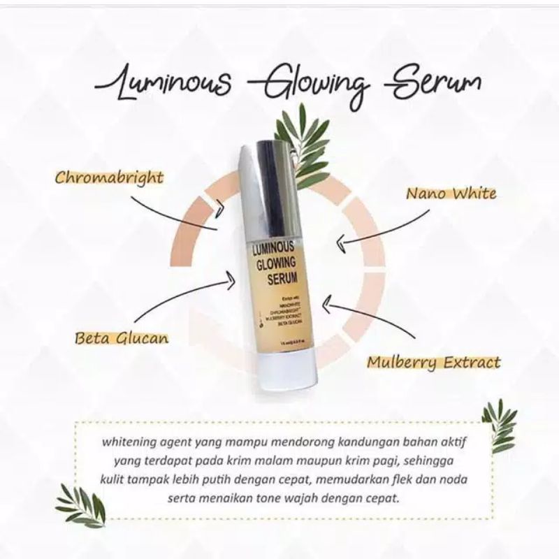 MS glow luminous glowing serum / serum luminous MS glow / serum luminous / serum ms glow luminous