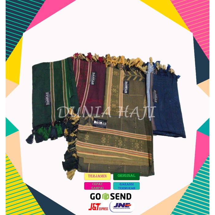 Sorban Sorban Haji Basrah Tebal Surban Arab Oleh Oleh Haji dan Umroh /Pcs(B6F3) Sorban Panjang REAL 