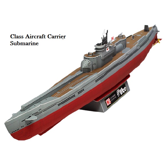 DIY Papercraft Kertas Pola Kapal Selam class aircraft carrier