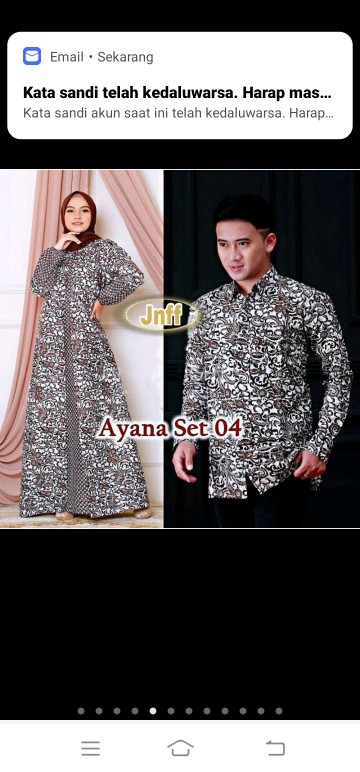 Batik Couple Maura Sania Ruffle Ori Ndoro Jowi Dnt Size M L Xl Jumbo