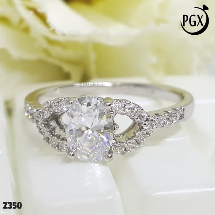 Cincin Berlian Replika Perhiasan Xuping Asli Original Lapis Emas Z350