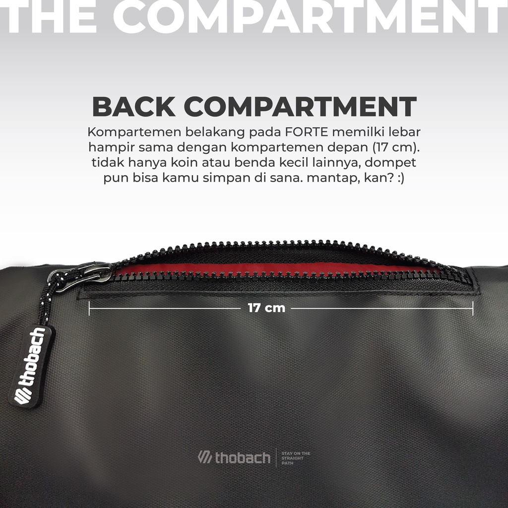 THOBACH - WAIST BAG WATERPROOF FORTE TAS PINGGANG ANTI AIR SLING BAG TAS SELEMPANG SPORTY ORIGINAL