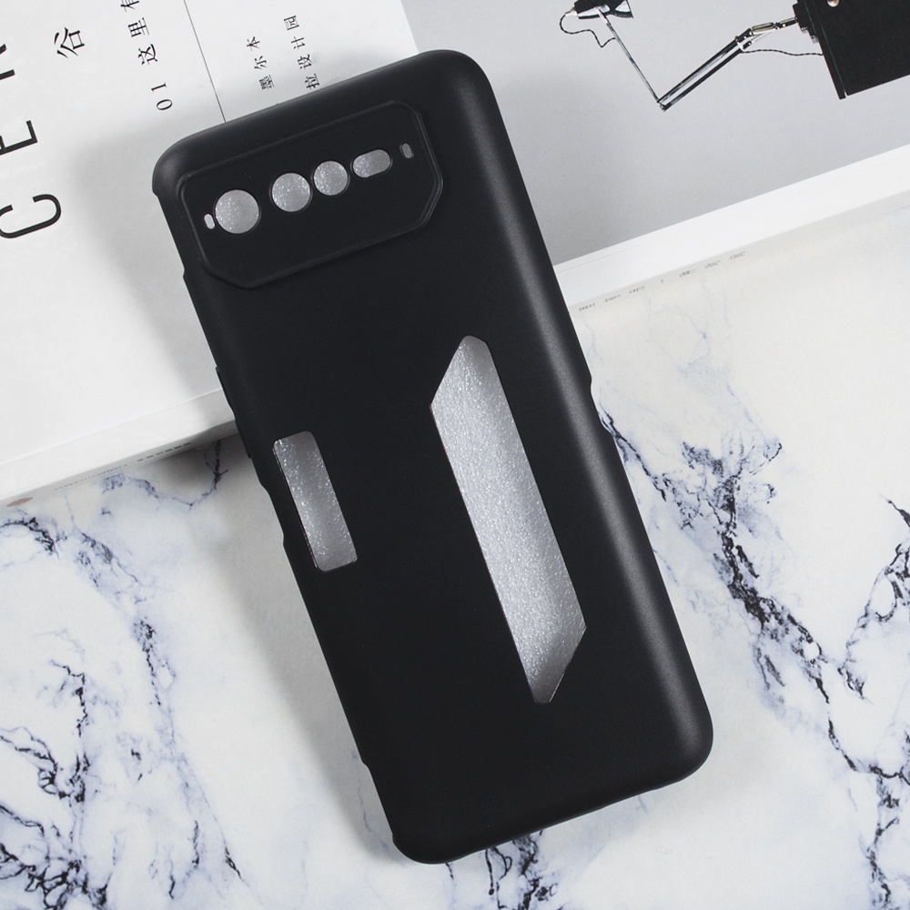 Asus Rog 6 / Rog 6 Pro Case Silicone Black Edition Slim Matte Premium Phone Ultra Slim Cover