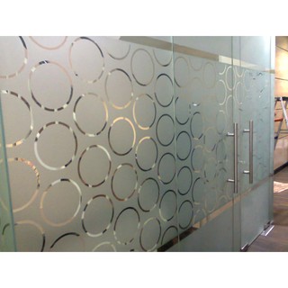 Sticker kaca  sandblast  buram sekat Dekorasi kaca  film  