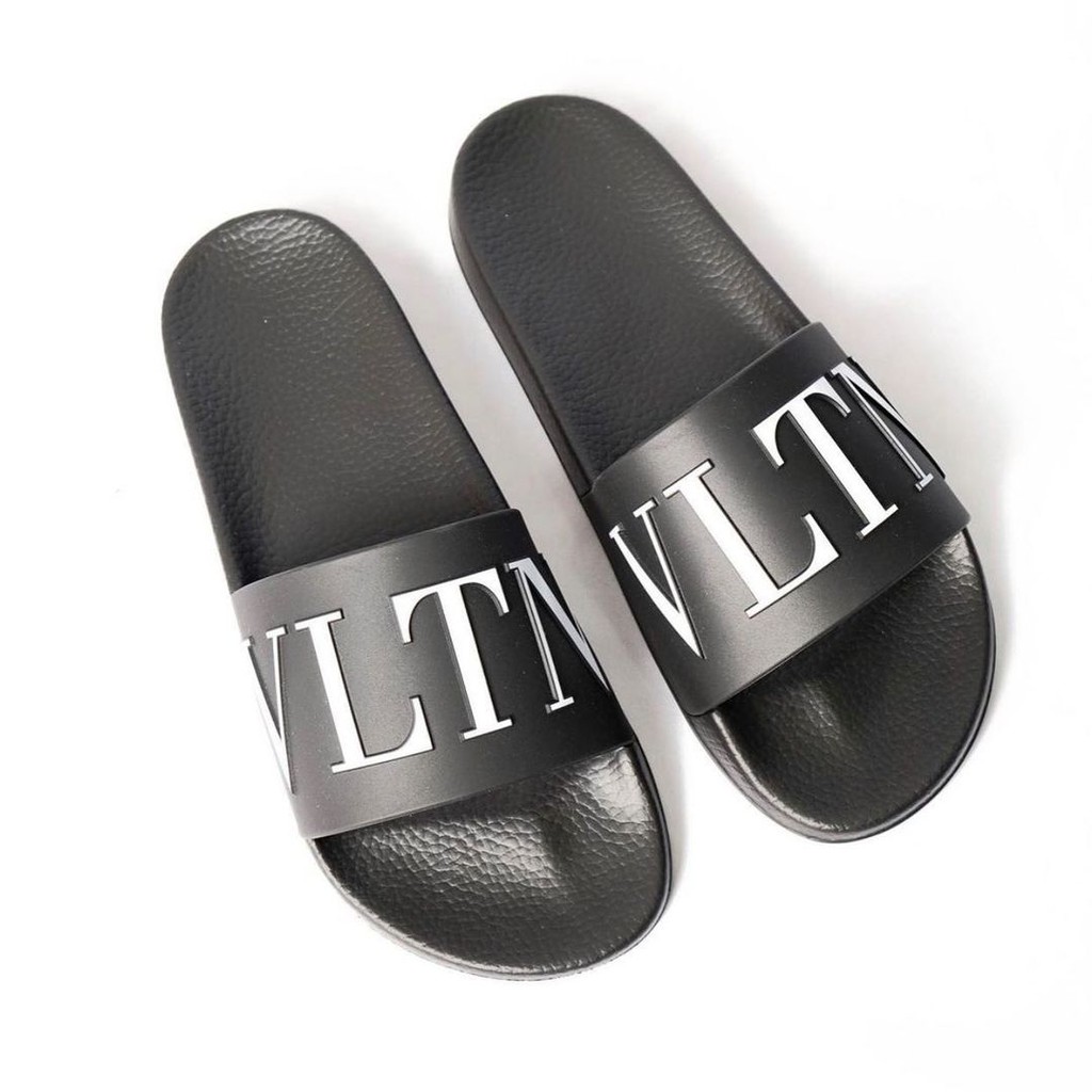 Vlentino VLTN Slides Black/White 100% Authentic