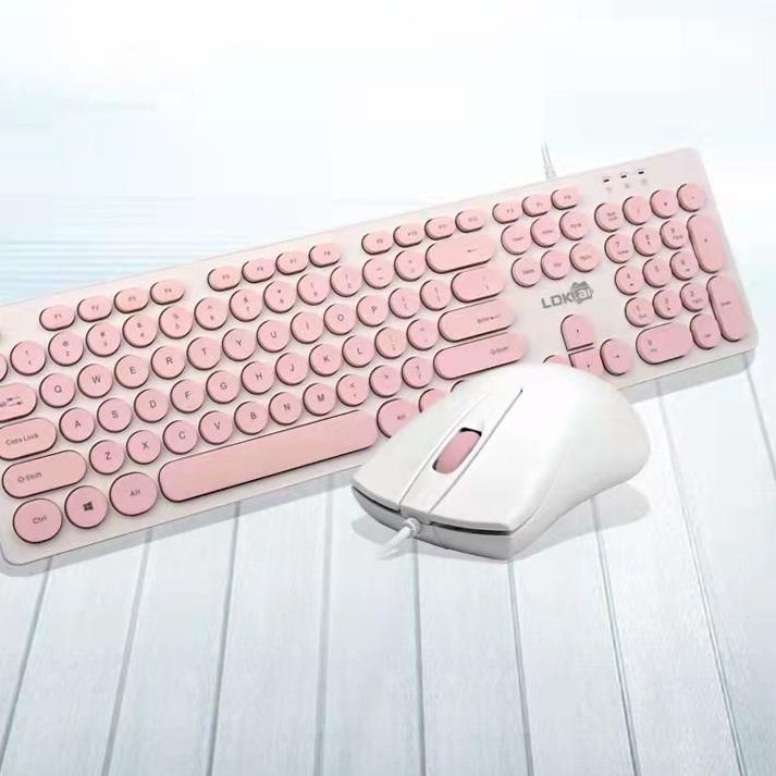 ☂ 【】Jovitech Keyboard Manipulator Gaming Retro Punk Style Silent Keyboard K19 ♚