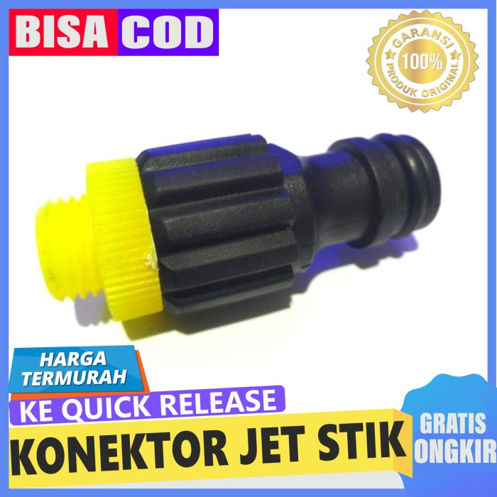 Konektor Jet stik / Sprayer cuci motor ke Quick release Bahan Plastik