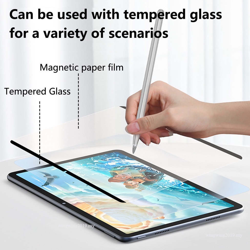 Pelindung Layar Tempered Glass Magnetik Untuk Huawei Matepad 11 2021 Pro 10.8 2021 Matepad 10.4