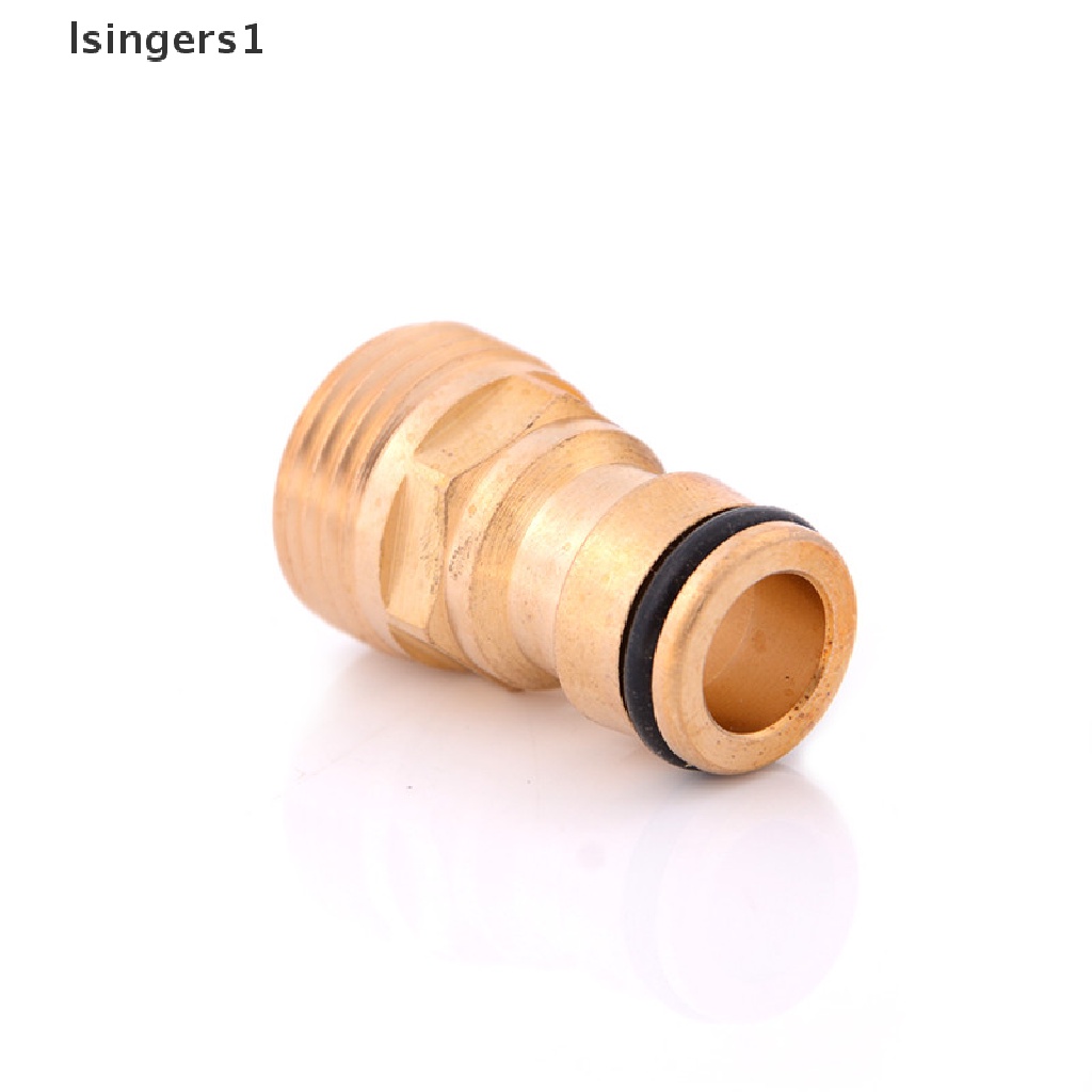 (lsingers1) Adaptor Konektor Selang Air 1 / 2 &quot;Bahan Kuningan Untuk Taman