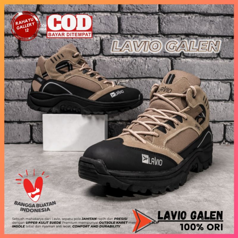 Sepatu Safety Pria Ujung Besi Original Boots Kerja Proyek Lavio Galen