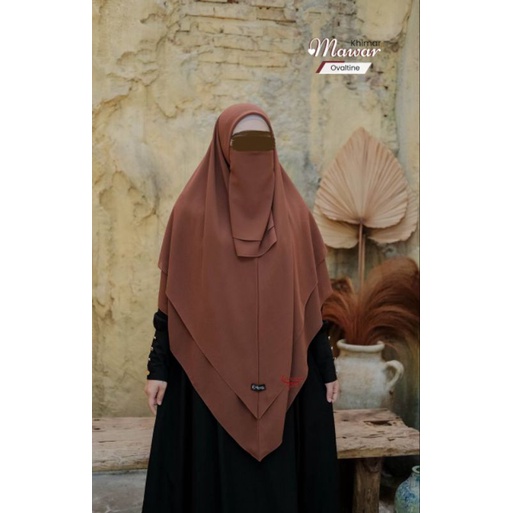 khimar mawar by khumaira/jilbab instan ceruty/khimar syari premium/khimar syari terlaris/khimar syar