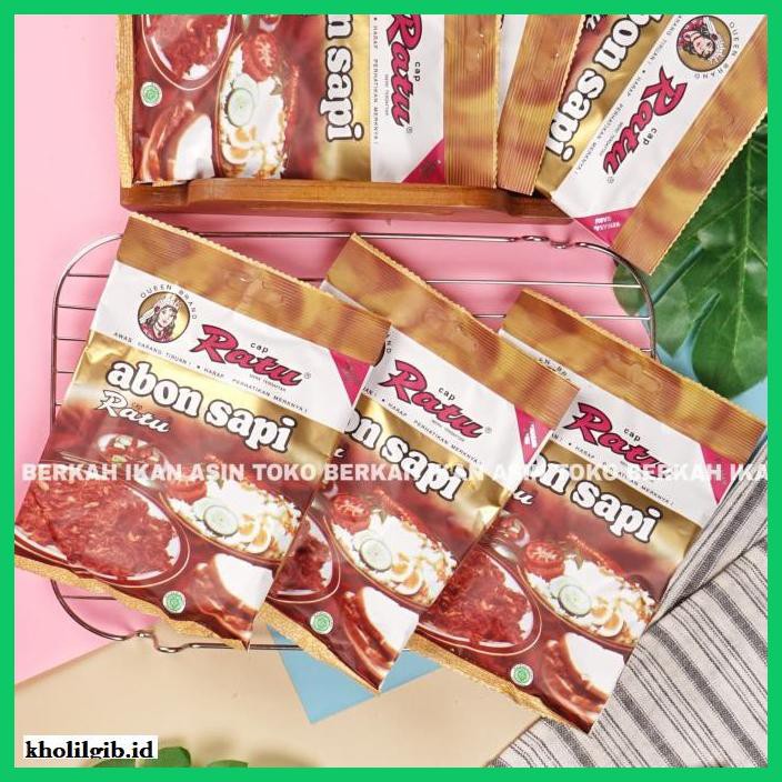 

Makanan-Kering- Abon Sapi Cap Ratu Per Pack Isi 10 Pcs - 1 Pack Isi 10 -Aneka.