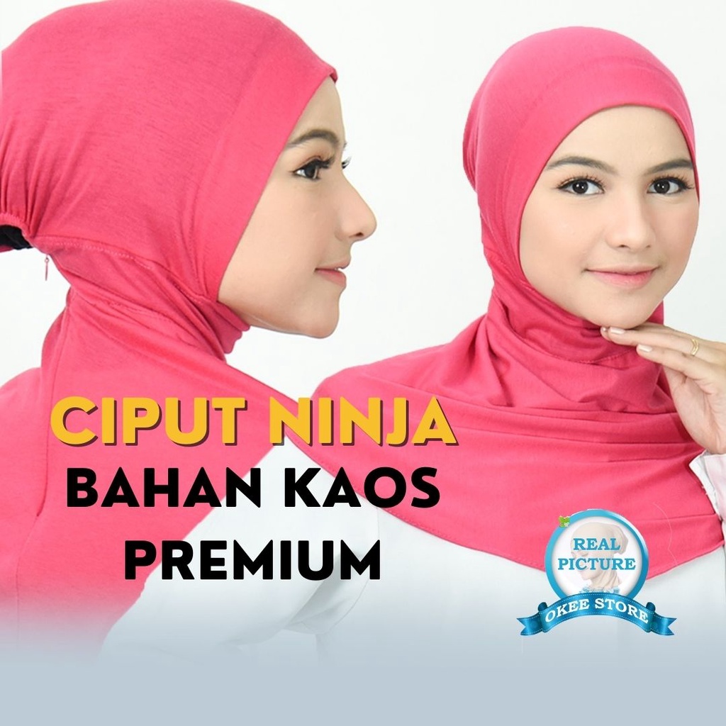 DALAMAN HIJAB CIPUT NINJA / CIPUT NINJA RESLETING / INNER CIPUT NINJA / CIPUT NINJA BAHAN KAOS SPANDEK PREMIUM