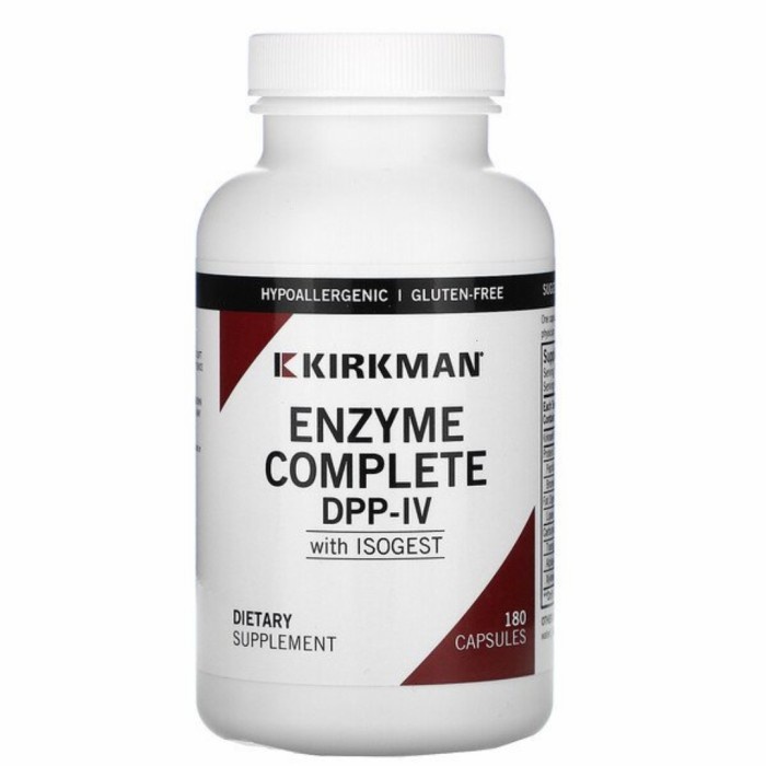 Kirkman Labs Enzyme Complete DPP-IV With ISOGEST 180 Capsules