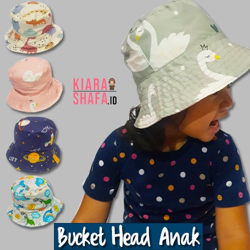 Topi Anak - Bucket Hat Anak