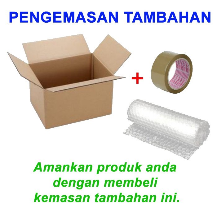 

Kemasan Tambahan Kardus & Bubble Wrap