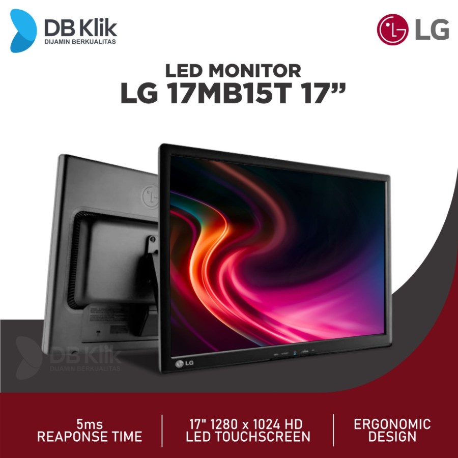 LED Monitor LG 17MB15T 17 Inch Touchscreen HD D-Sub - LG 17MB15T-B 17&quot;