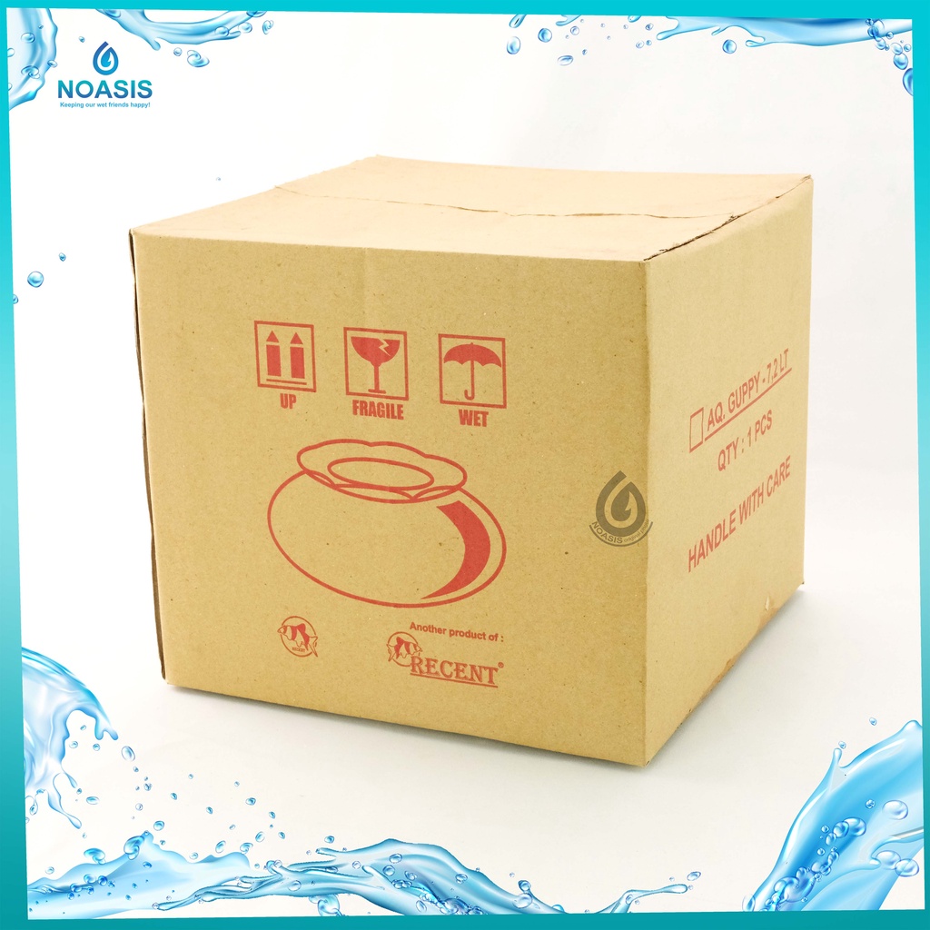 (GOJEK) AQUARIUM BULAT 7 dan 12 LITER / TOPLES SHELLA / FISH BOWL