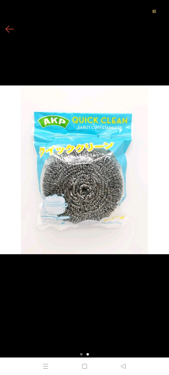 Gosokan Panci Stainless 50g Sabut Cuci Stainless Steelwool Anti Karat
