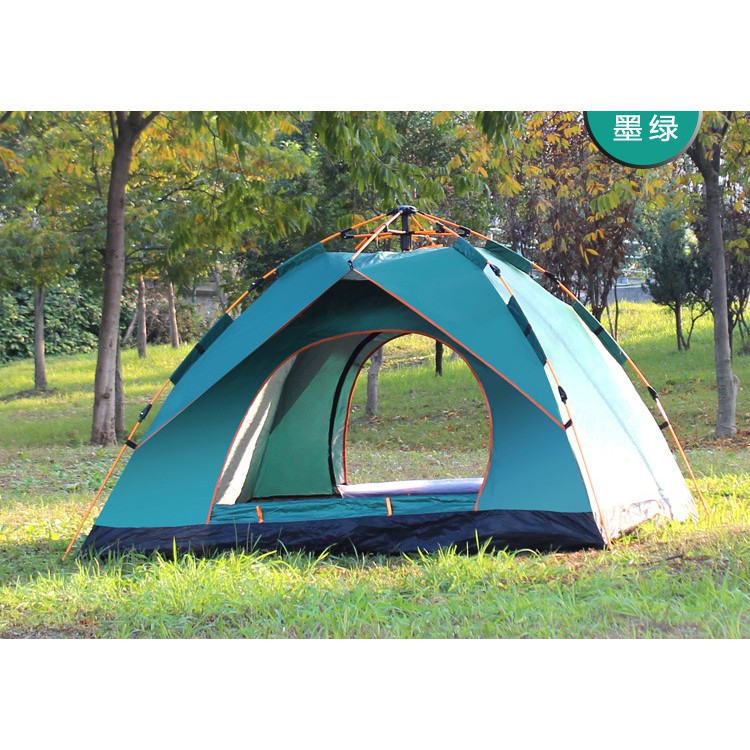 Tenda Camping Outdoor Adventure 3-4 Orang - Hijau