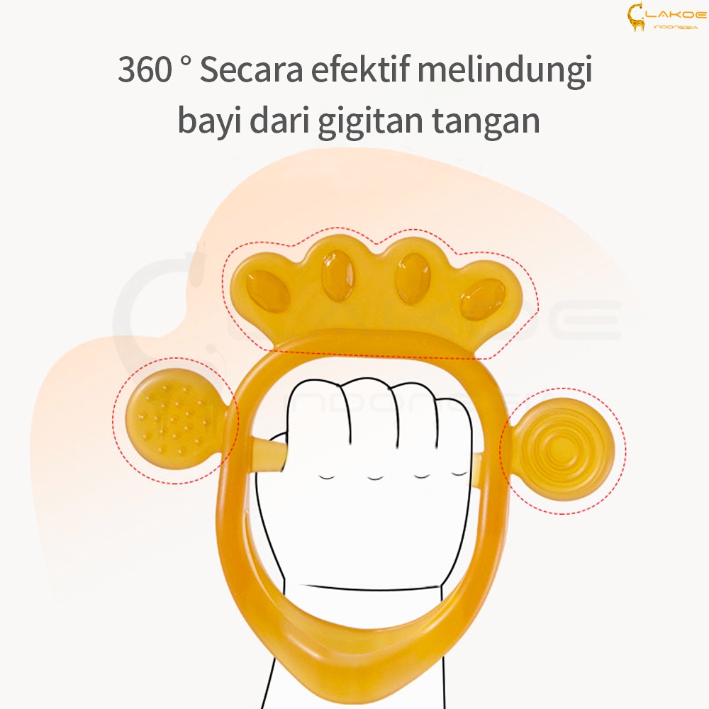 Lakoe Mainan teether bayi Gelang gigitan bayi Bahan silikon BPA FREE