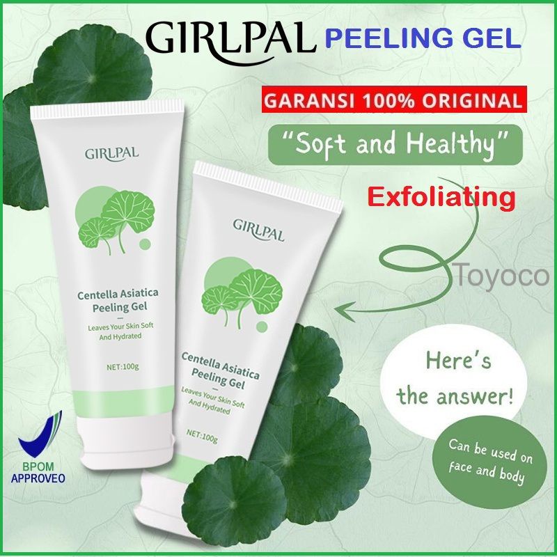 [VIRAL] Centella Asiatica Peeling Gel Love your skin soft and hydrating -  GIRLPAL 100gr BPOM 100% JAMINAN ORIGINAL