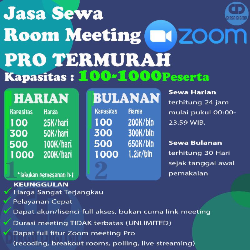 Harga Sewa Zoom Bulanan Dan Promo Terbaru Januari 2021 Biggo Situs Perbandingan Harga