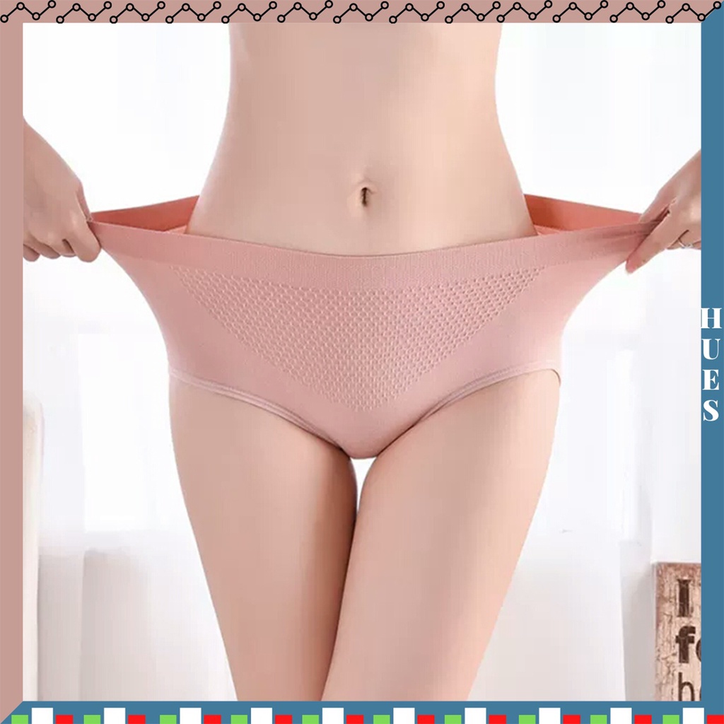 HUES.ID Celana Dalam Wanita Underwear CD Import 3D Bahan Lembut Sutra Kolor CD WANITA 2027