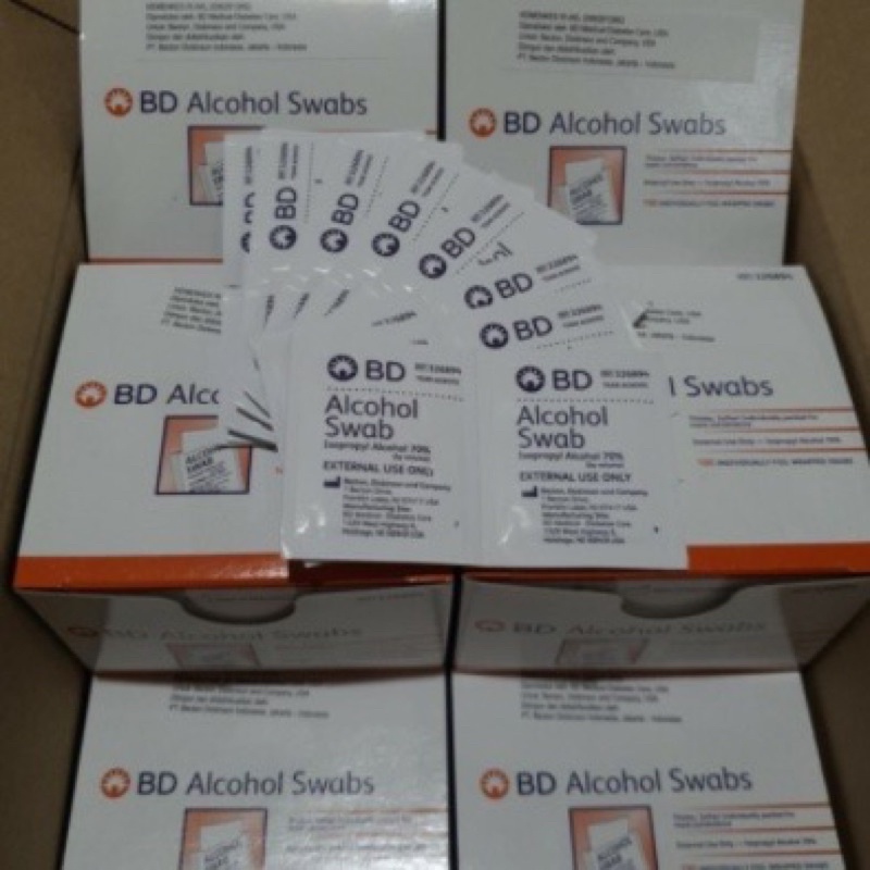 BD alkohol swab isi 100 lembar